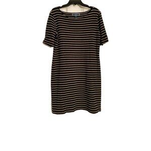 Karen Scott Black and Tan Dress